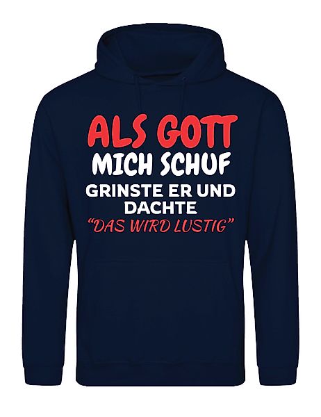 Youth Designz Kapuzenpullover Als Gott mich günstig online kaufen