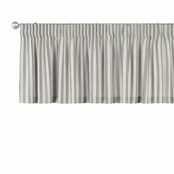 Kurzgardine mit Kräuselband, grau-ecru , 130 x 40 cm, Quadro (136-12) günstig online kaufen