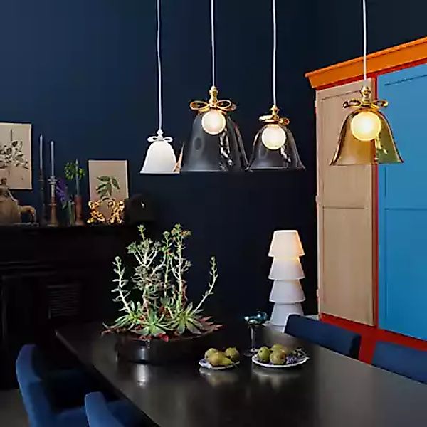 Moooi Bell Lamp Pendelleuchte, weiß/rauch - 36 cm günstig online kaufen