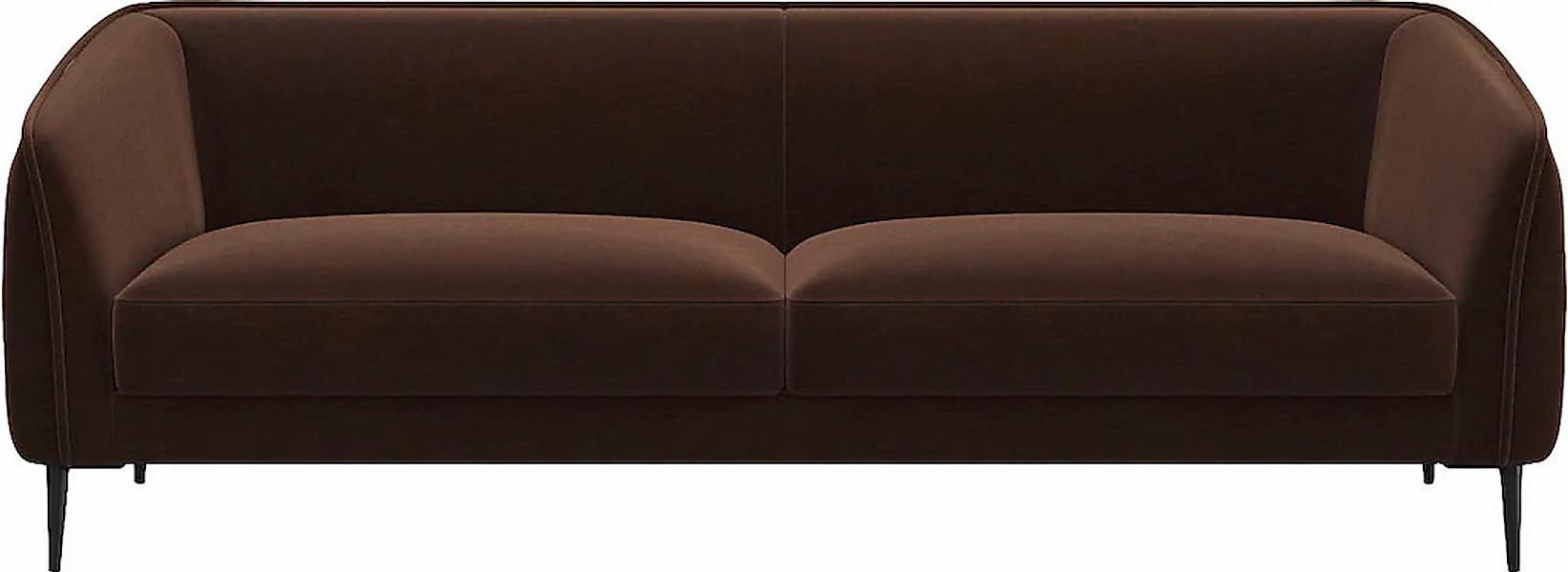 FLEXLUX 3-Sitzer "Belle Designsofa, Couch, bequem durch Kaltschaum im Sitz" günstig online kaufen