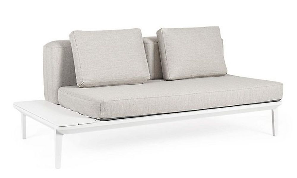 Bizzotto Gartensofa Matrix aus Aluminium, Weiß günstig online kaufen