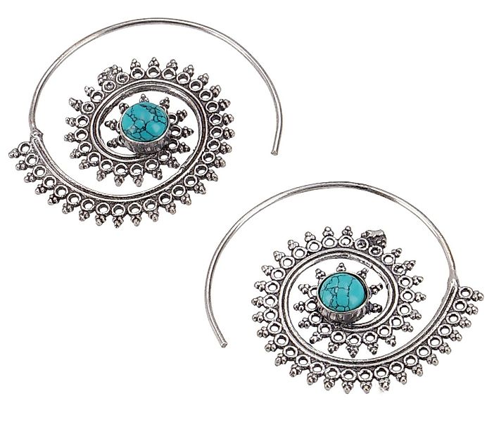 Guru-Shop Paar Ohrhänger Boho Ohrringe aus Messing, Tribal.. günstig online kaufen