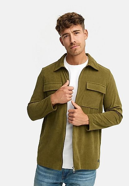 Indicode Langarmhemd Herren INNemoto Zip Herrenhemd Langarm Leichtes Zip-He günstig online kaufen