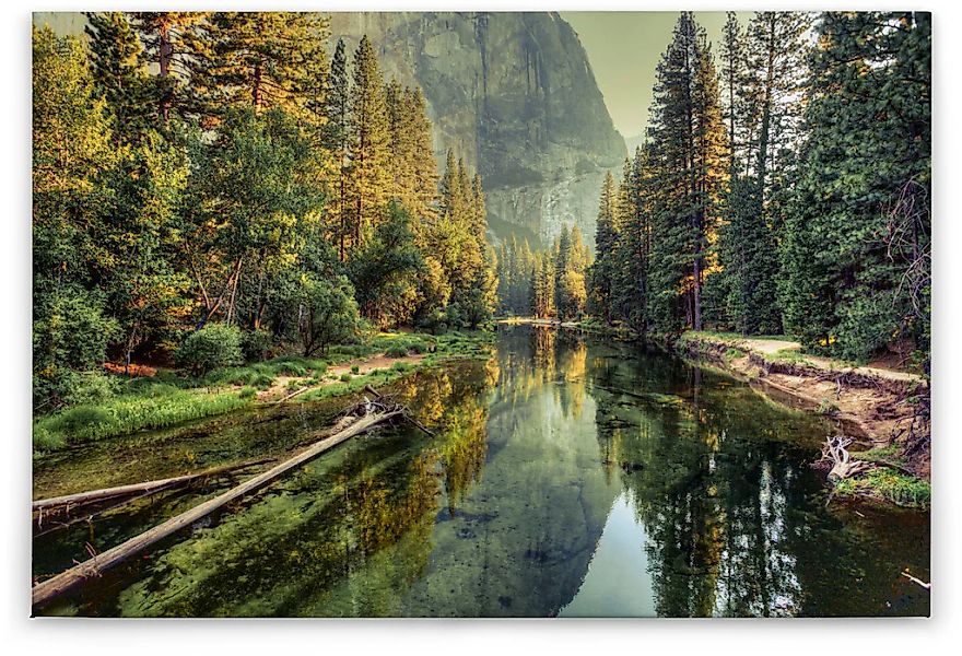A.S. Création Leinwandbild "Mountain River", Landschaft, (1 St.), Bild Keil günstig online kaufen