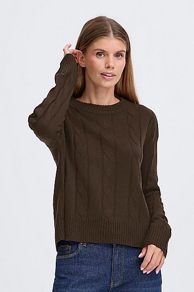 OXMO Strickpullover OXKimni Kuscheliger Pullover mit Zopfmuster günstig online kaufen