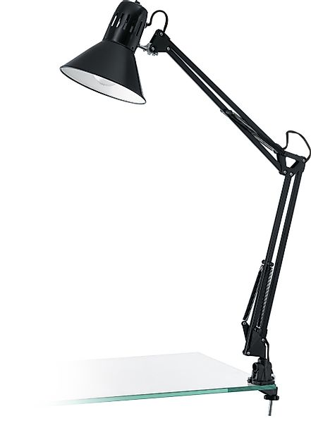 EGLO Tischleuchte FIRMO Klemmlampe, schwarz, exkl. günstig online kaufen