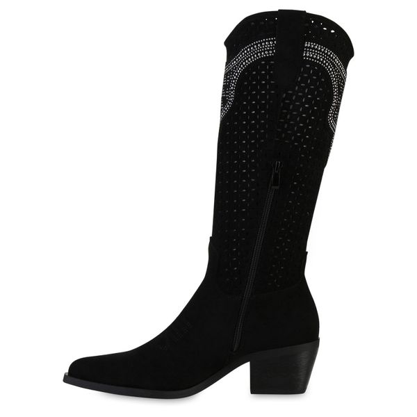 VAN HILL 841580 Cowboystiefel Damen Cowboystiefel günstig online kaufen