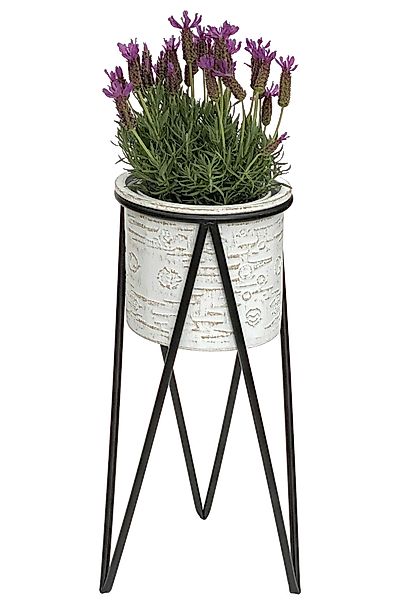 DanDiBo Blumenständer Metall Weiß Schwarz mit günstig online kaufen