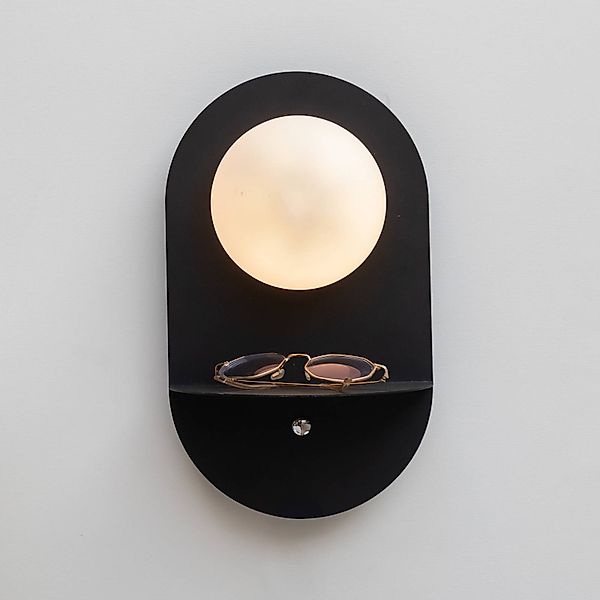 IT'S ABOUT ROMI Wandlampe Tokyo, schwarz, Stecker, Ablage günstig online kaufen