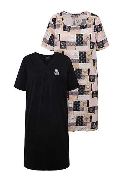 Ulla Popken Bigshirt Bigshirts 2er-Pack Ananas günstig online kaufen