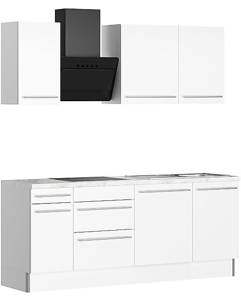 KOCHSTATION Küche "KS-Bern2" Breite 210 cm, wahlweise mit E-Geräten, für au günstig online kaufen