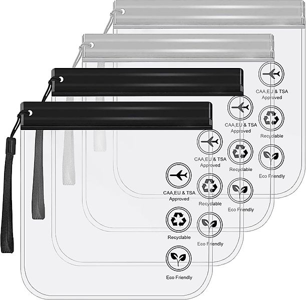 Coonoor Kulturbeutel Beutel Flugzeug Flüssigkeiten Beutel 20x20 cm (1 Liter günstig online kaufen