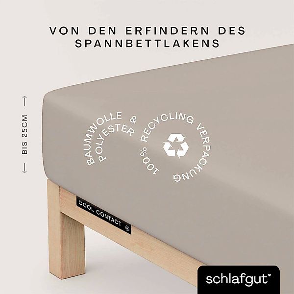 Schlafgut Spannbettlaken "Cool Contact" 100% gekämmte Mikrofaser günstig online kaufen