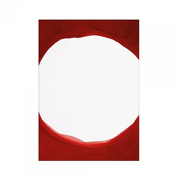 Paper Collective - Enso Red III Kunstdruck 30x40cm - weiß, rot/BxH 30x40cm günstig online kaufen