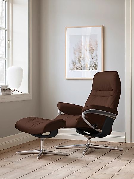 Stressless "Sunrise" mit Cross Base, Größe S, M & L, Holzakzent Schwarz günstig online kaufen
