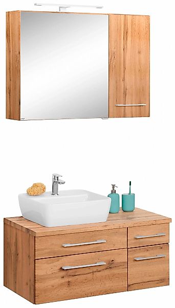 welltime Badmöbel-Set "Davos" 3 Stk. tlg. Breite 50 cm, mit extra Regal günstig online kaufen