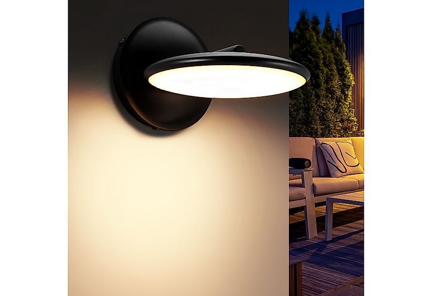 BlingBin LED Wandleuchte Aussenlampe Wand, Wandleuchte 12W drehbare Außen-/ günstig online kaufen