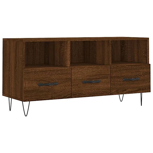 VidaXL TV-Schrank Braun Eichen-Optik 102x36x50 cm Holzwerkstoff  Modell 4 günstig online kaufen