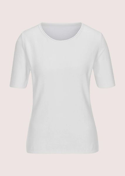 MADELEINE Longpullover "Strickshirt Sommerpulli mit Rollkante" schmale Ripp günstig online kaufen