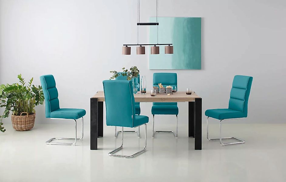 INOSIGN Freischwinger "Lano", Webstoff, im 2er Set, Sitz gepolstert, Gestel günstig online kaufen