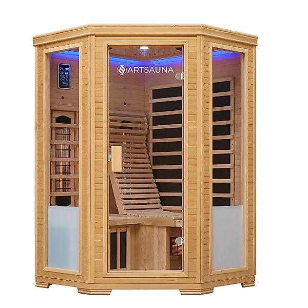 Artsauna Infrarotkabine Aalborg Dual-Technologie, für 2 günstig online kaufen