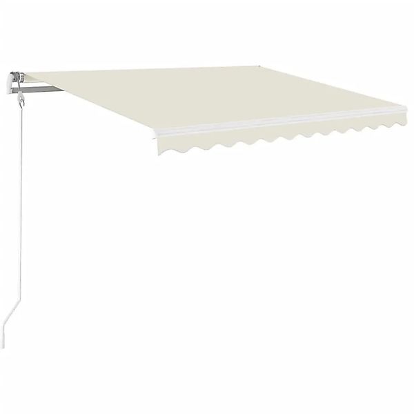 vidaXL Markise Manuell Einziehbar 350x250 cm Creme 3068877 günstig online kaufen