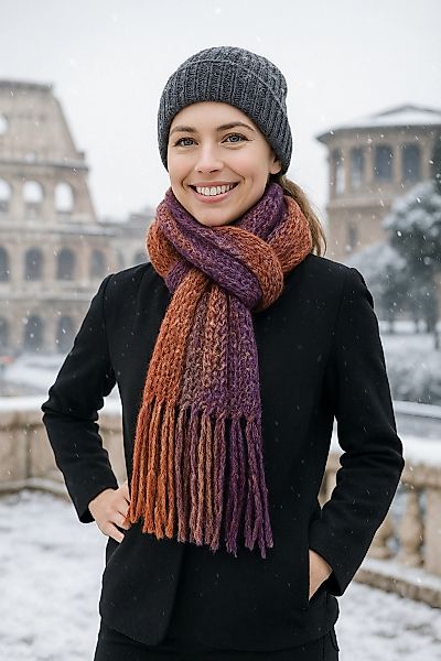 COLLEZIONE ALESSANDRO Strickschal "Farbenfroh", modischer Farbmix, Made in günstig online kaufen