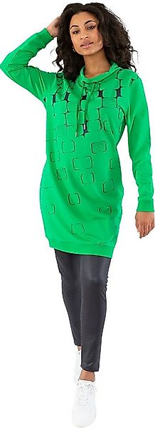 Gio Milano Sweatkleid G29-5106, Gio Milano Kleid mit Rautendruck und Strass günstig online kaufen