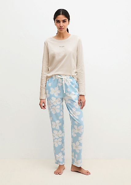 Marc OPolo Pyjamahose "Mix N Match Cotton" mit floralem Print, Gummizug und günstig online kaufen