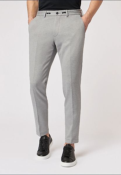Roy Robson Anzughose "Graue Drawstring Hose", Ton-in-Ton-Nähte günstig online kaufen