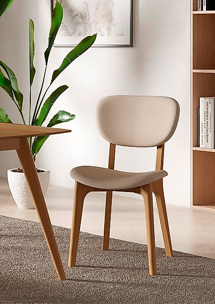 INOSIGN Stuhl »COZY Made in Italy« (Set) 2 Stk.Gestell in Buche, Kirsch- od günstig online kaufen