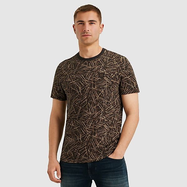 PME LEGEND T-Shirt "Short sleeve r-neck slub jersey aop" Allover-Druck mit günstig online kaufen