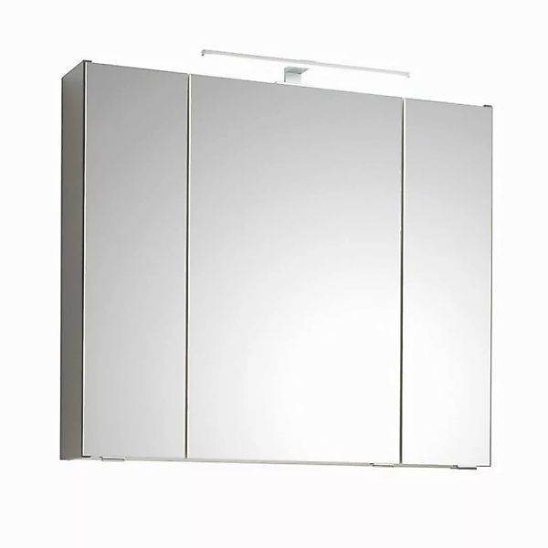 Lomadox Spiegelschrank QENA-66 Badezimmer, 80 cm breit, in Quarzgrau Matt T günstig online kaufen