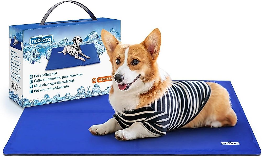 nobleza Hundematte Kühlmatte Hunde Selbstkühlend Welpe Katzenbett Kühlmatra günstig online kaufen