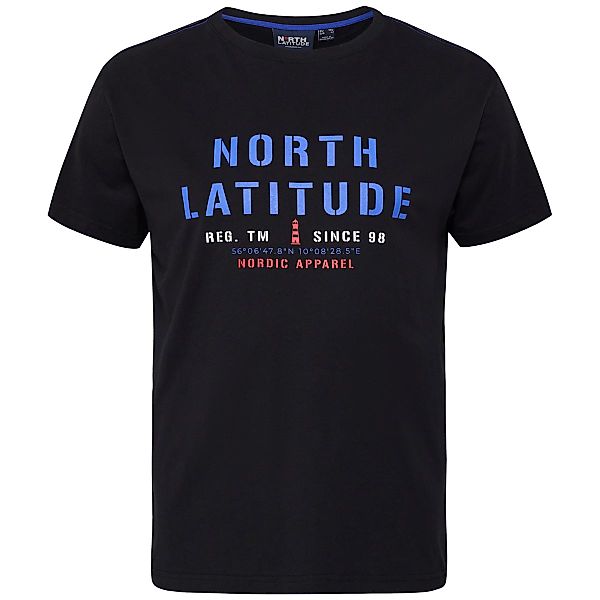 North T-Shirt mit Label-Print Farbe schwarz Größe: 4XL günstig online kaufen