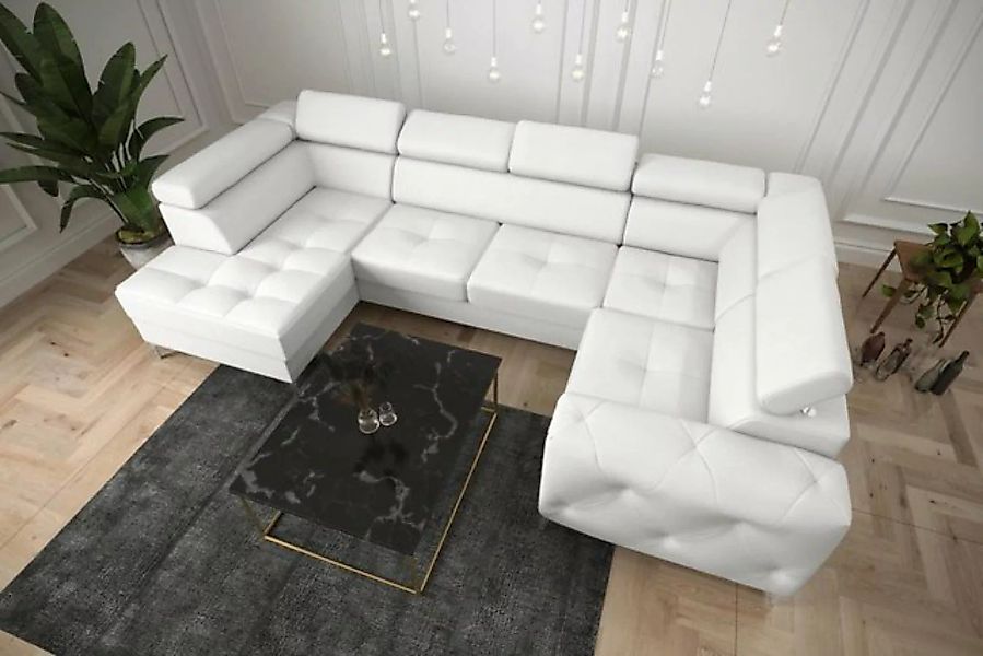 JVmoebel Ecksofa Wohnlandschaft Sofa Couch Polster Ecke Textil Kunstleder, günstig online kaufen