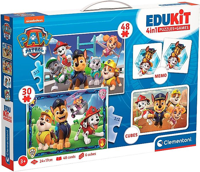Clementoni® Puzzle Edukit, 4n1, Paw Patrol, günstig online kaufen