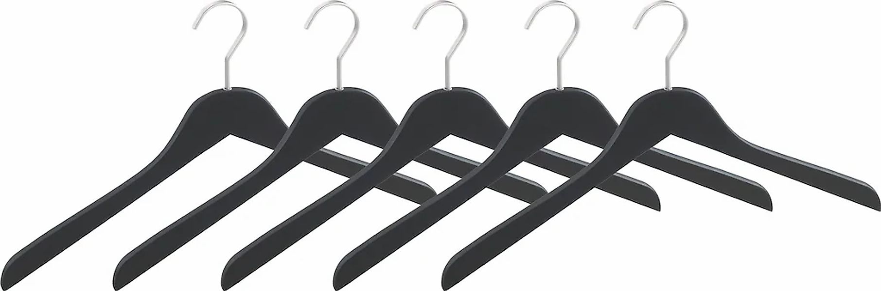 WENKO Kleiderbügel "Modell Paris" Garderobenbügel aus Holz, schlanke Form, günstig online kaufen