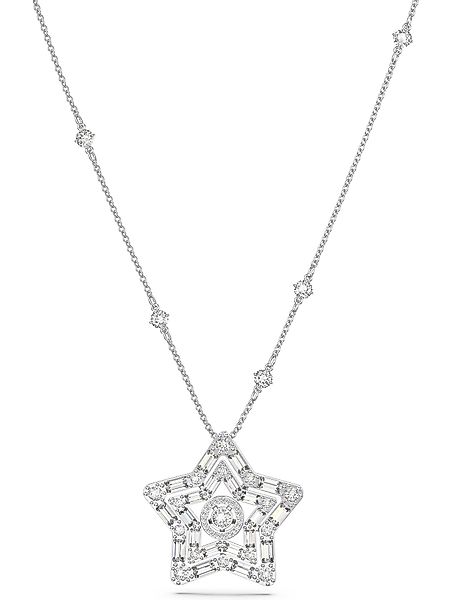 Swarovski Collier Swarovski Damen-Kette Metall Swarovski-Kristall günstig online kaufen
