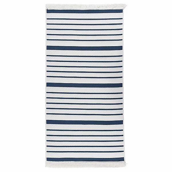 Vidaxl Teppich Marineblau 80x150 Cm Baumwolle günstig online kaufen