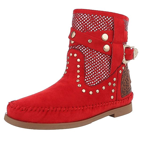 Ital-Design Damen Cowboyboots Boho/Hippie Stiefelette (88843860) günstig online kaufen