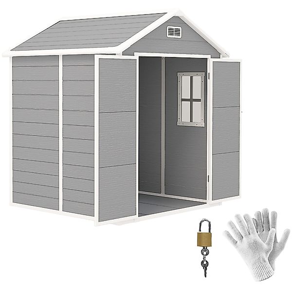 Outsunny Gerätehaus 2,4m², wasserdicht, mit Pultdach, günstig online kaufen