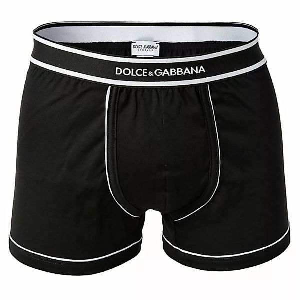DOLCE & GABBANA Herren Boxer Shorts, Regular Boxer, Uni, Logobund - Schwarz günstig online kaufen