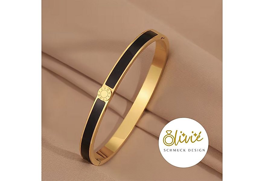 XCOAST Armreif Luxus Damen in Schwarz – hochwertig vergoldet, elegant (mit günstig online kaufen