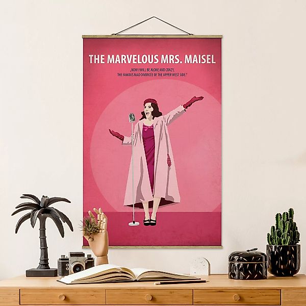 Stoffbild Portrait mit Posterleisten - Hochformat Filmposter The marvelous günstig online kaufen