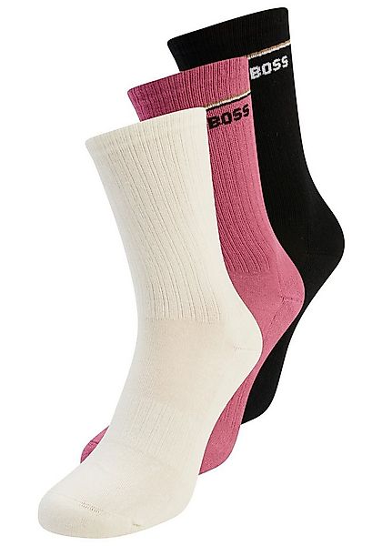 BOSS Basicsocken 3P QS Iconic CC SP W (3-Paar) kontrastfarbene Details günstig online kaufen