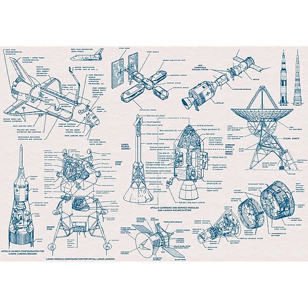 Komar Vliesfototapete Spacecraft Architecture 400 cm x 280 cm günstig online kaufen