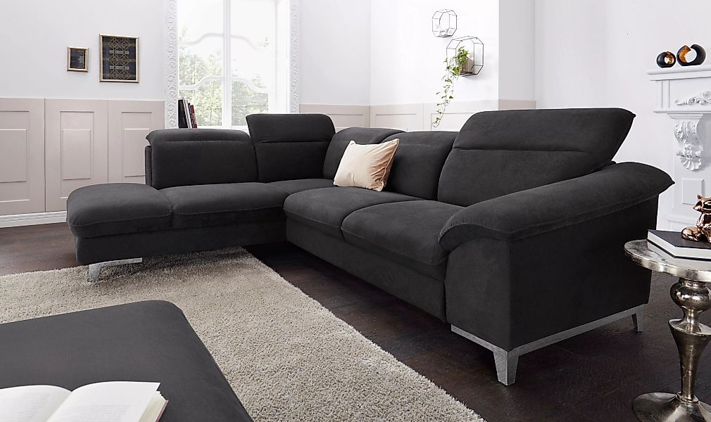 COTTA Ecksofa "Teresa L-Form", mit Kopfteilverstellung, wahlweise mit Bettf günstig online kaufen