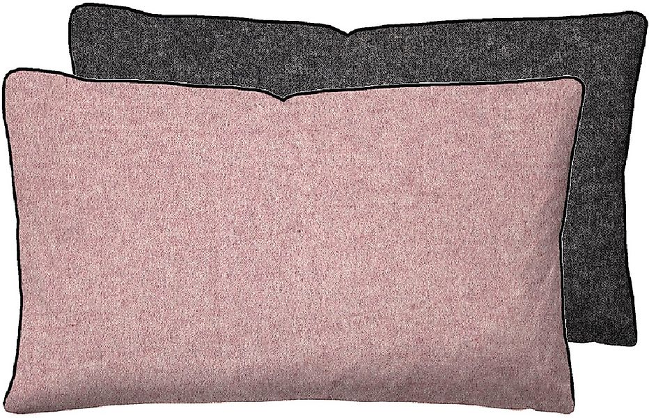 Biberna Kissenbezug "Hermal Flanell mit Reißverschluss, Melange-Optik, Wend günstig online kaufen