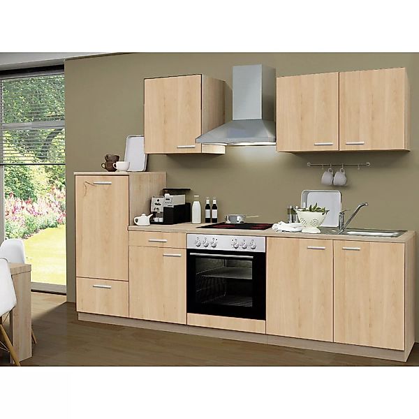 Menke Küchenzeile Classic 270  cm Sonoma-Eiche Nachbildung günstig online kaufen